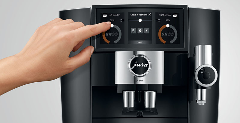 jura J8 panorama coffee panel